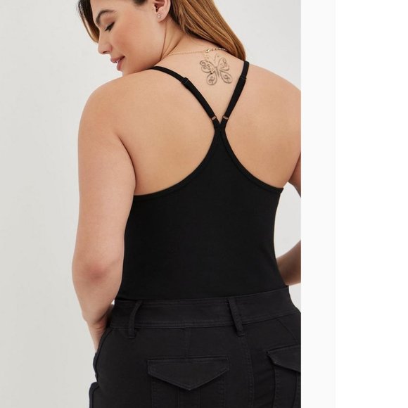 5X Plus Size Torrid Black Foxy Scoop Neck Racerback Cami top NEW womens - Picture 2 of 5